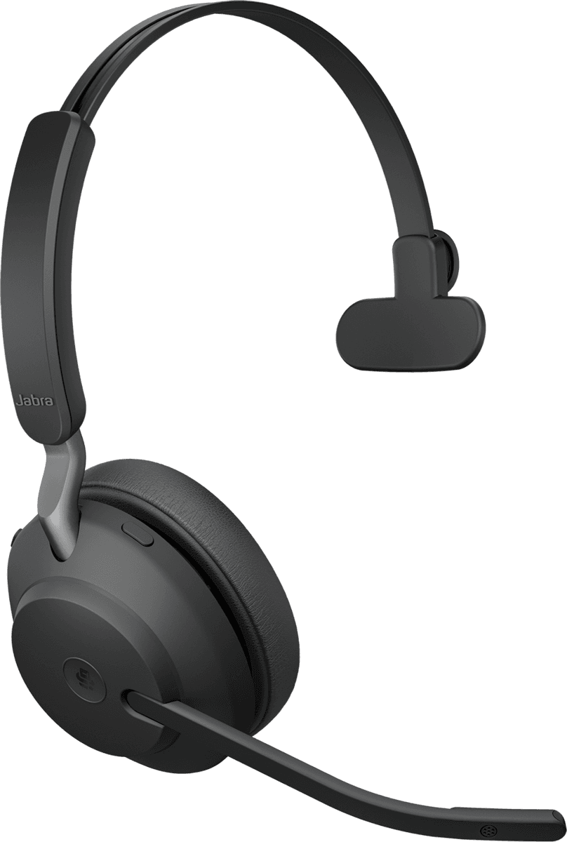 Kufje pa kabllo Jabra Evolve2 65 MS Mono / On-Ear / Bluetooth + USB-A / Mono / NC / Mikrofon – Zezë - 5
