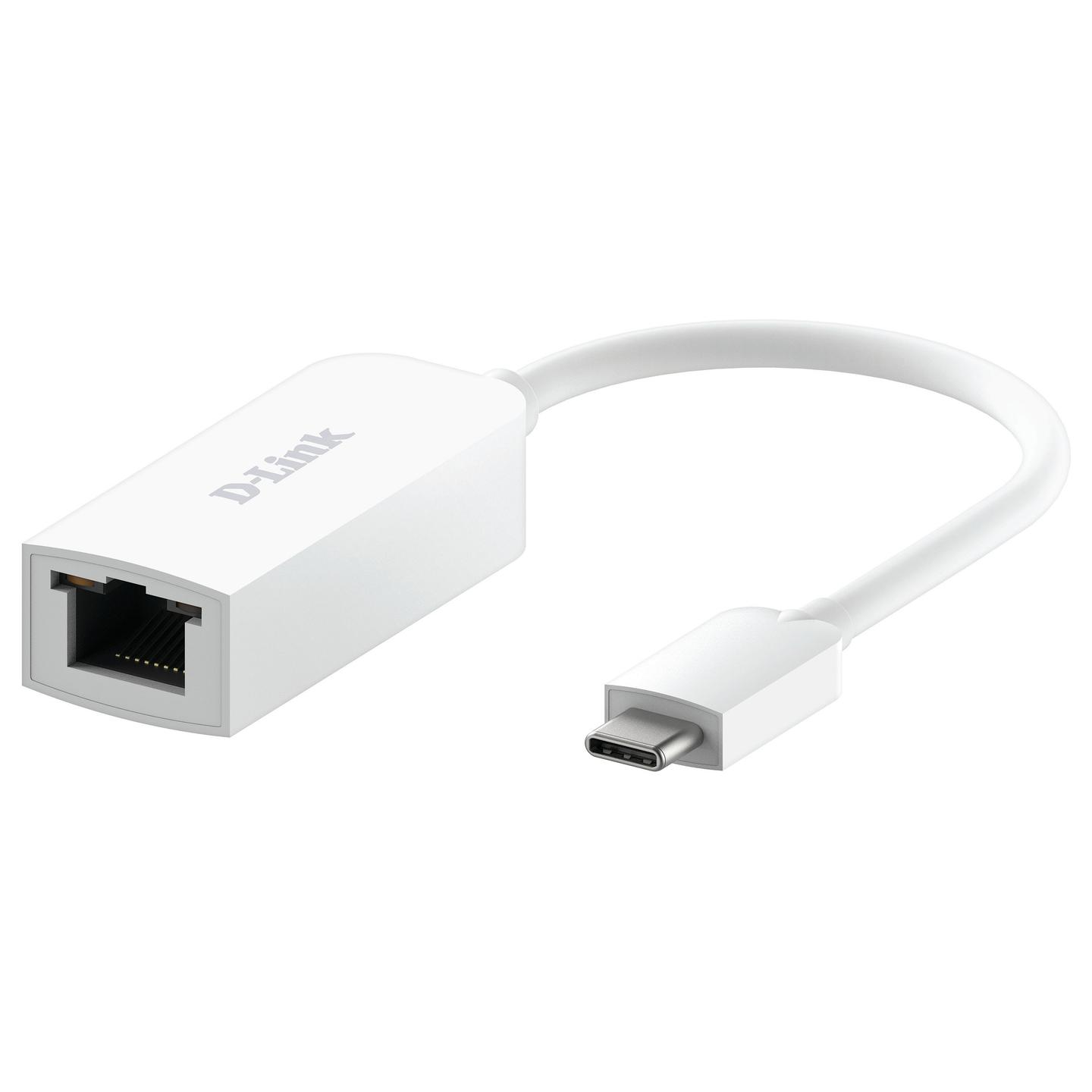 Adapter për Rrjet D-Link DUB-E250, USB-C, 2.5 Gigabit Ethernet 10/100/1000/2500 Mbps - Bardhë - 2