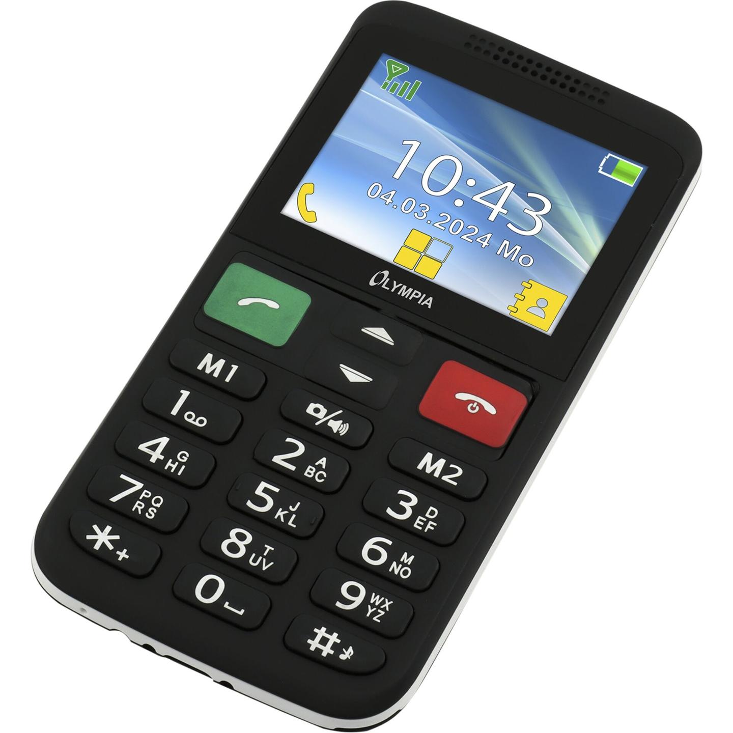 Telefon i thjeshtë Olympia LUX 2229 / 2.4" / 320x240 / Dual SIM / Bluetooth / FM Radio / SOS - Zezë - 5