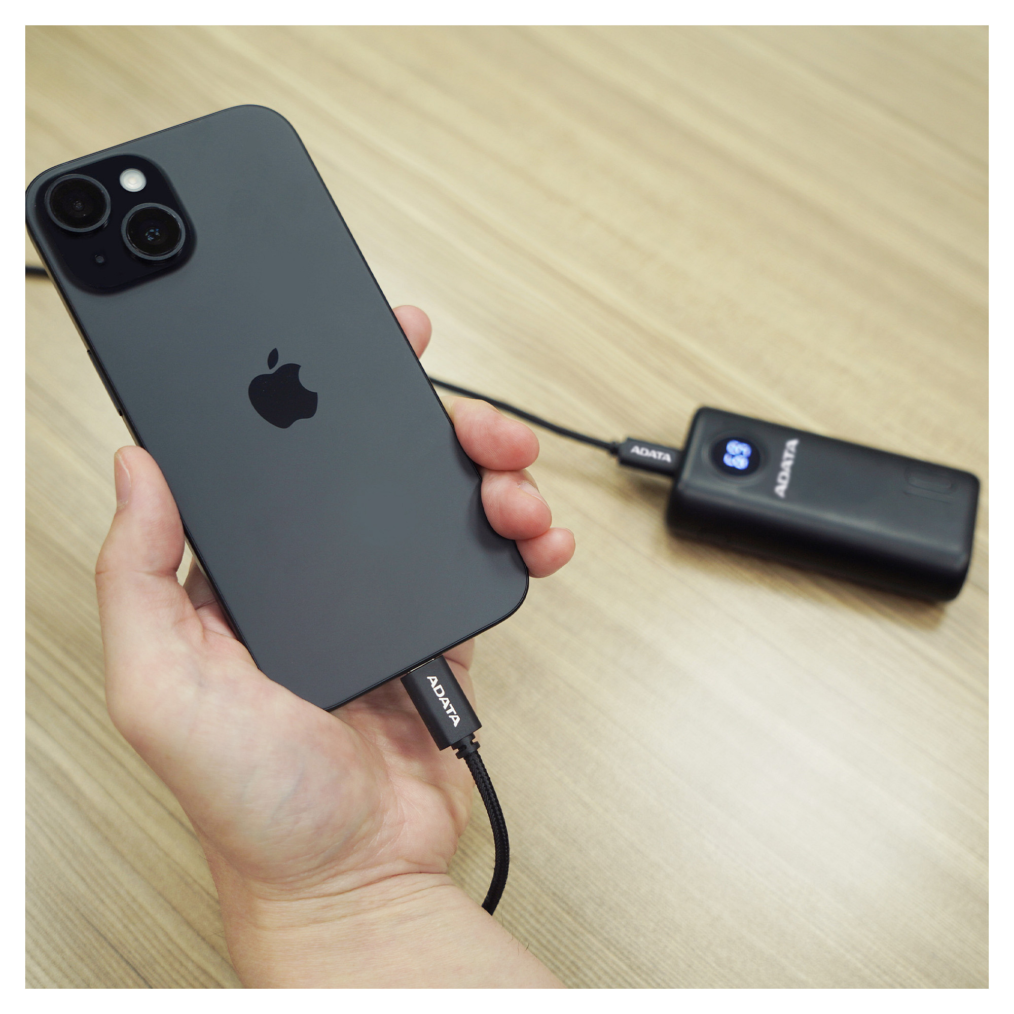 Kabllo USB ADATA CACC-200PN-BK / USB-C në USB-C / USB 2.0 / 100W / 5A / 2m - Zezë - 4