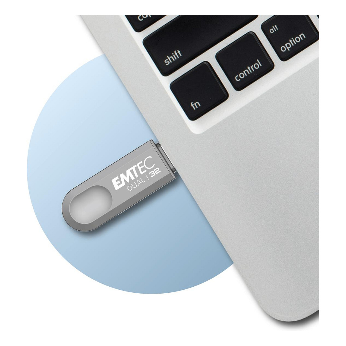 USB Flash Drive EMTEC D280 Dual / 32GB / USB Type-A + USB Type-C / USB 3.2 Gen 1 - Argjend - 5
