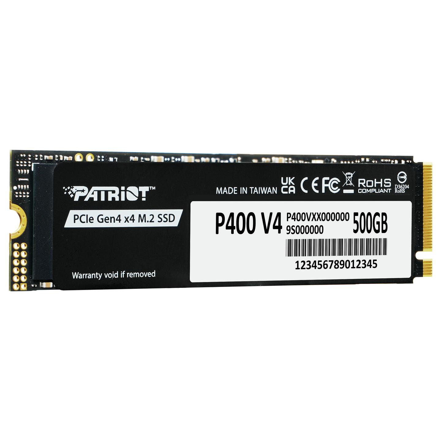 SSD e Brendshme Patriot Memory P400 V4 / 500GB / M.2 2280 / PCIe 4.0 x4 / NVMe / 5000MB/s Lexim - Zezë - 2