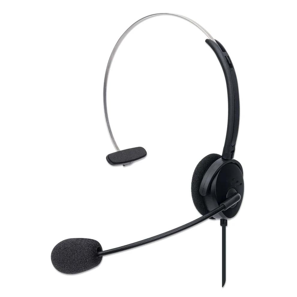 Kufje me kabllo Manhattan Mono USB Headset 179867 / USB-A / Mono / 1.5 m - Zezë