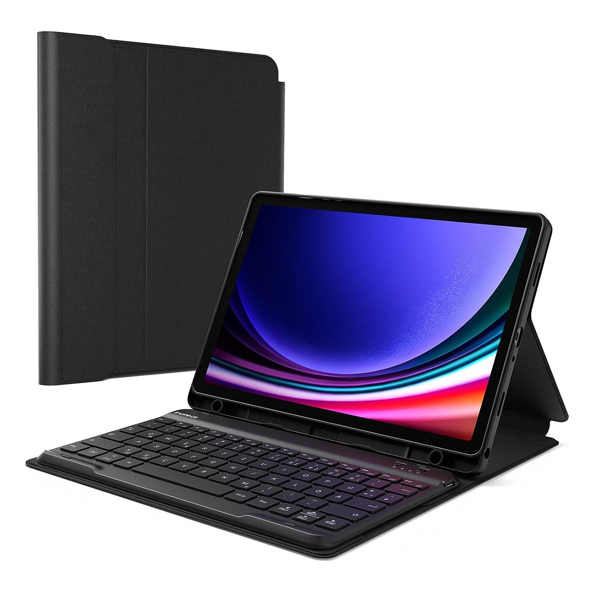 Tastierë për Tablet Inateck N0028, Samsung Galaxy Tab A9+ 11", Bluetooth 5.3, 3 Mënyra Qëndrimi - Zezë - 2