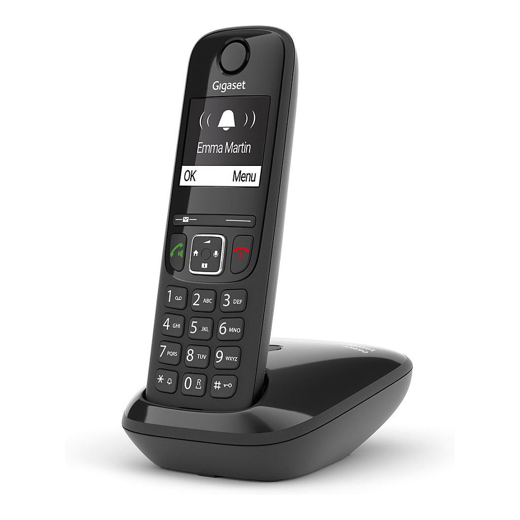 Telefon i Thjeshtë Gigaset AS690, DECT, ekran 2" monokrom - Zezë - 5