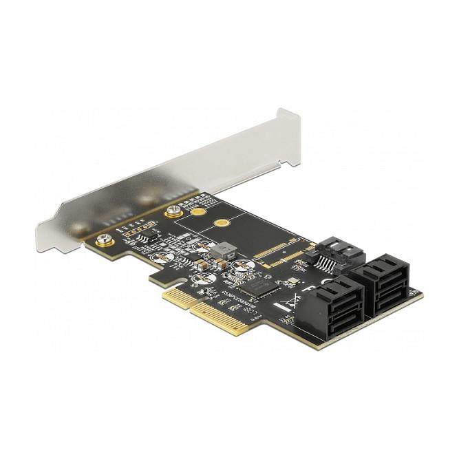 Kartë Zgjerimi PCI Express Delock 90395 / PCIe 3.0 x4 / 5x SATA 6Gbps / JMicron JMB585 / Low Profile - 3