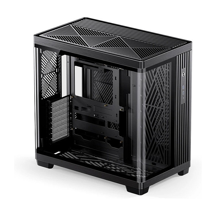 Kasë PC Jonsbo TK-4 / Midi Tower / ATX / Tempered Glass - Zezë - 25
