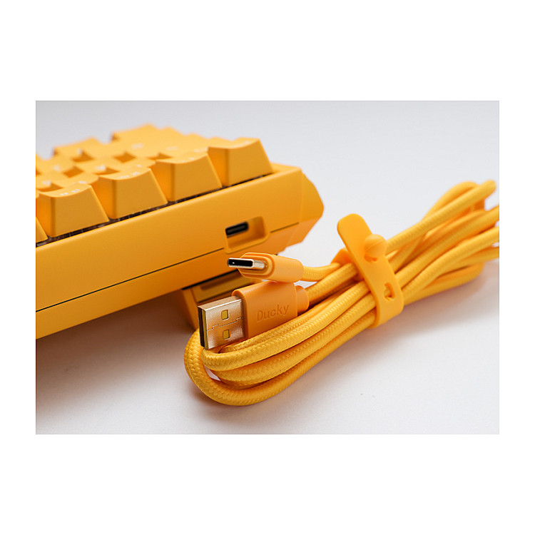 Tastierë Gaming Ducky One 3 Yellow Mini / 60% / Mekanike / Cherry MX Speed Silver / Hot-Swap / RGB - Verdhë - 5