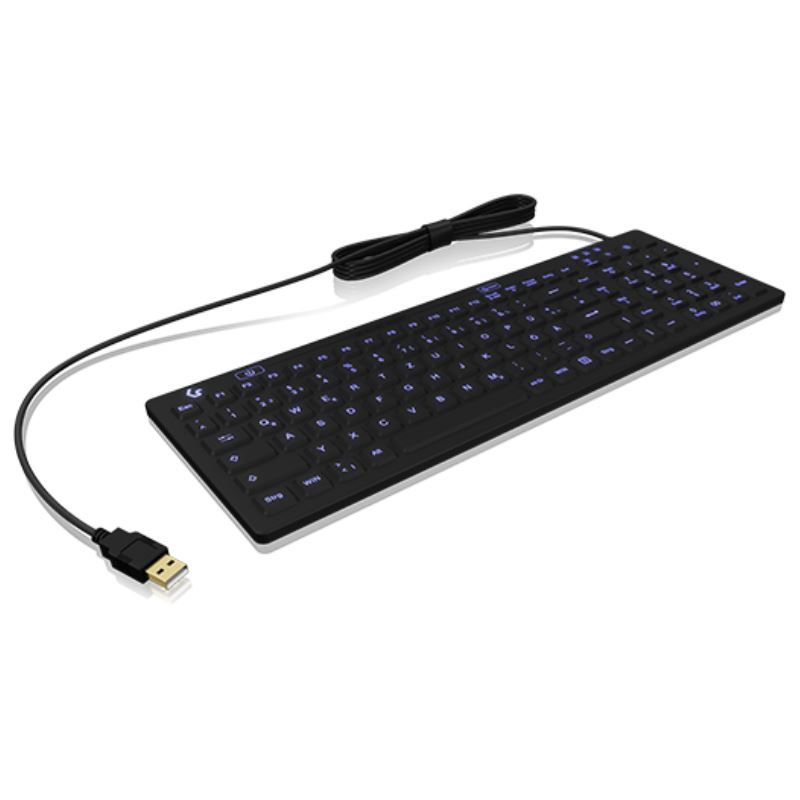 Tastierë me kabllo KeySonic KSK-6031INEL-B (DE) / QWERTZ / 110 Taste / USB - Zezë - 2