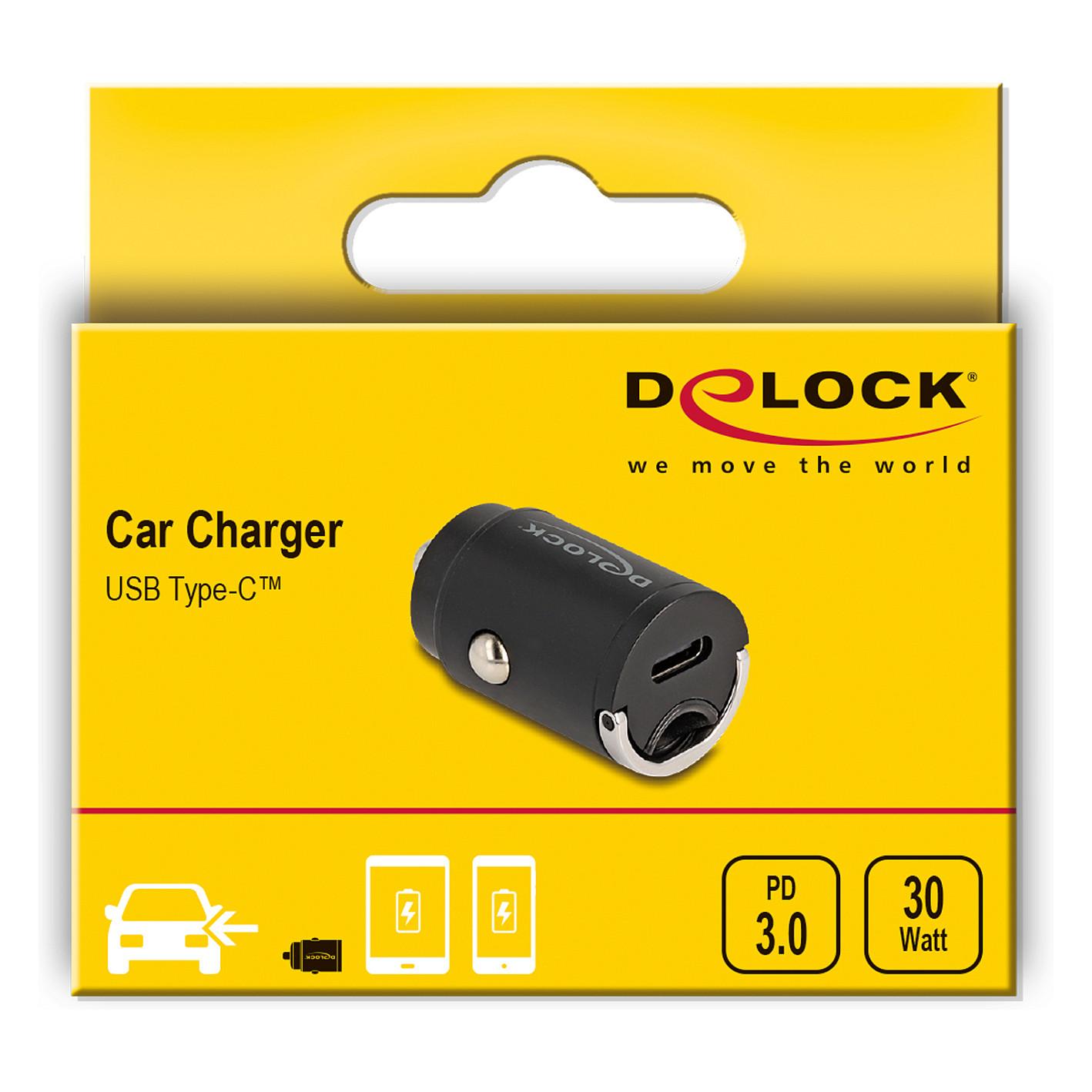 Adapter telefoni për veturë DeLOCK 64278 , USB-C Femër , Power Delivery 3.0 , 30W , 12–24V - Zezë - 4
