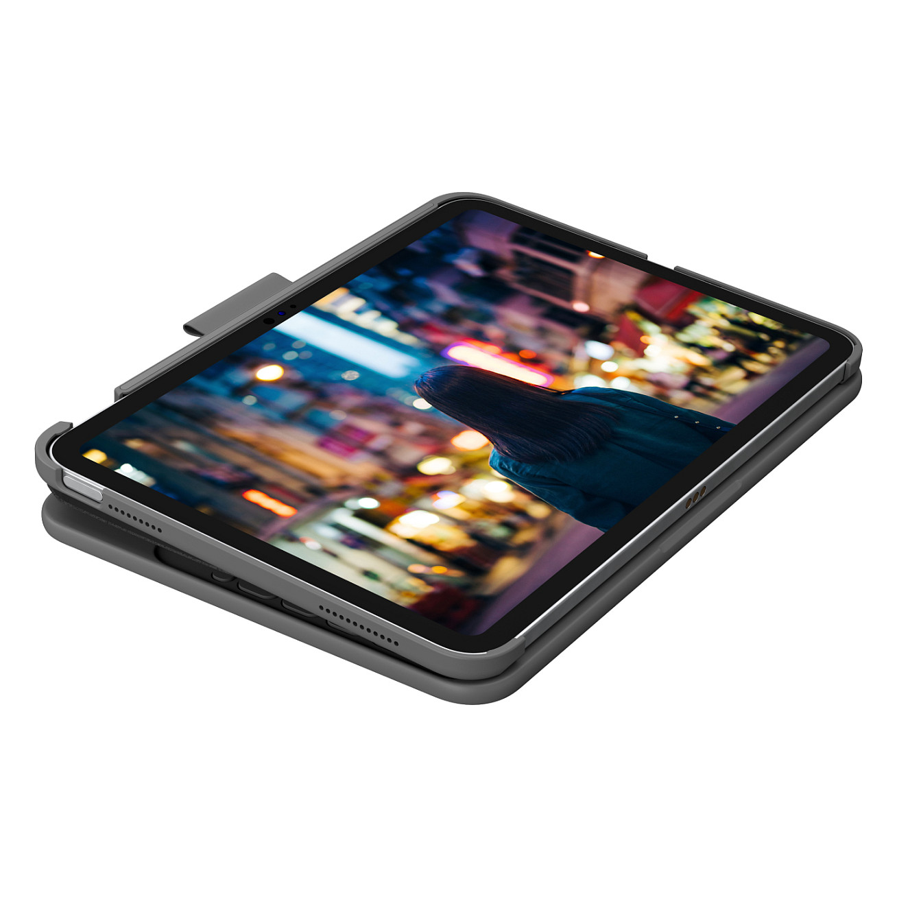 Tastierë për tabletë Logitech Slim Folio / 920-011413 / për iPad 10.9" (10th Gen) / QWERTY US International / Bluetooth / Folio Case - Hiri - 2