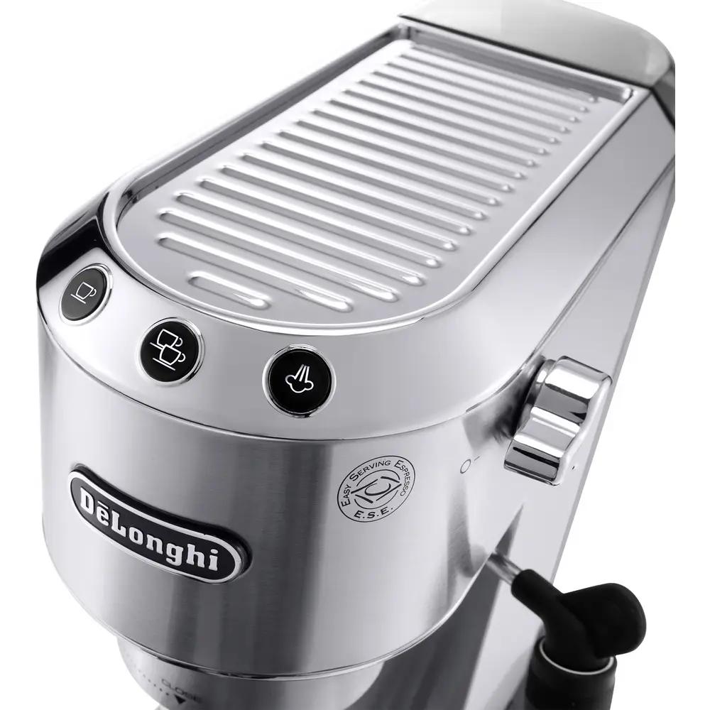 Aparat për kafe De'Longhi Dedica Style / Portafilter / 15 Bar / 1.1L – Argjend - 5