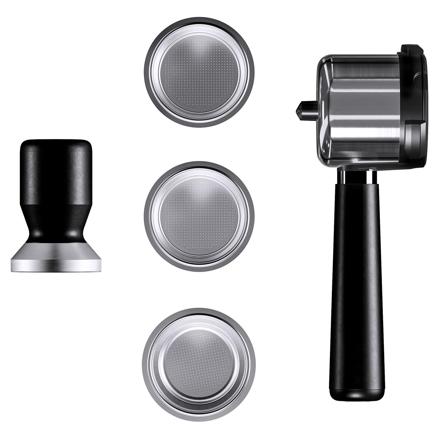 Aparat Manual për Espresso WMF Lumero 04.1237.0011, 1350 W, 15 bar, Rezervuar 1.4 L – Argjend/Zezë - 4