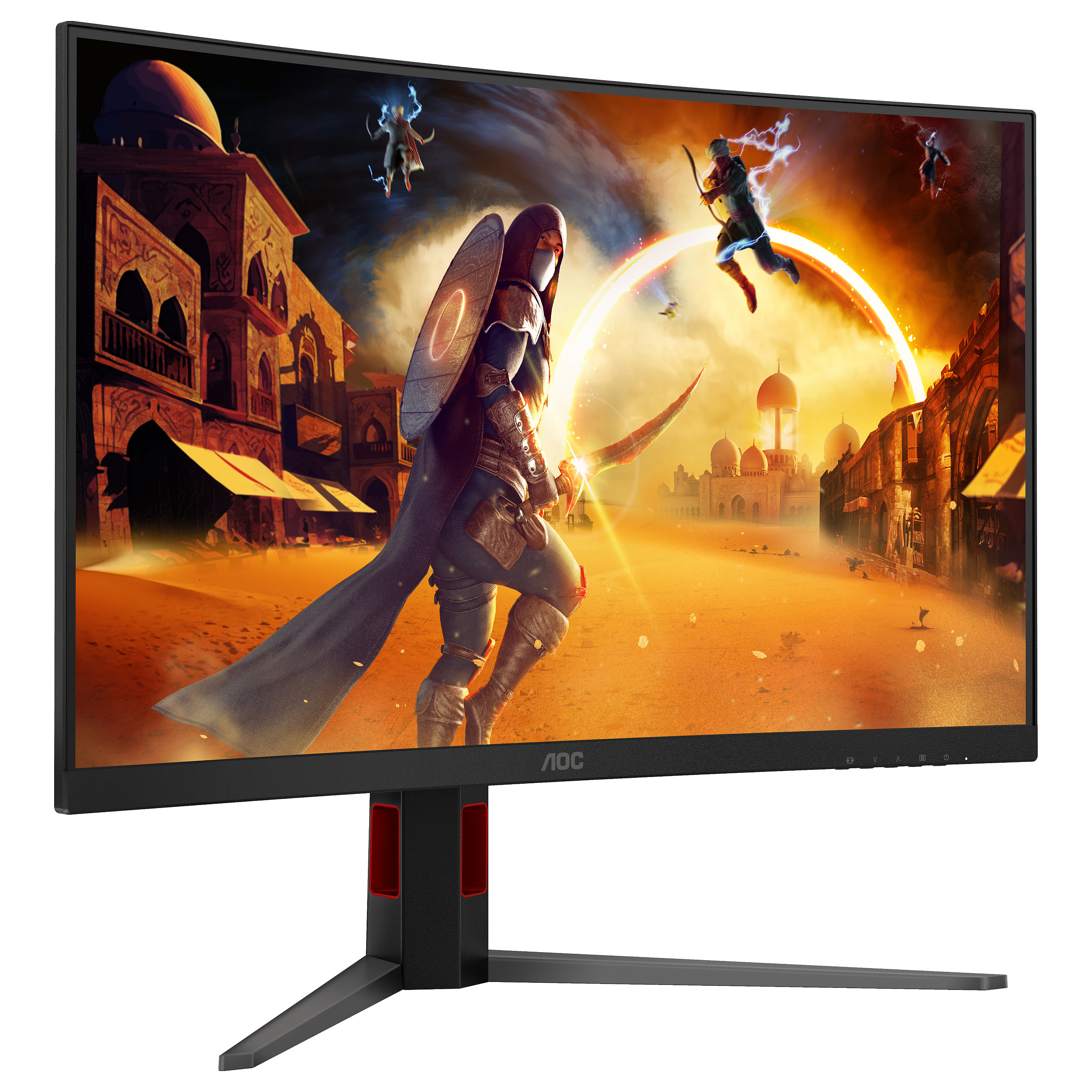 Monitor Gaming AOC G4 C32G4Z / 31.5" / Full HD VA Curved / 180Hz / 4ms / Speakers - Zezë+Kuqe - 8