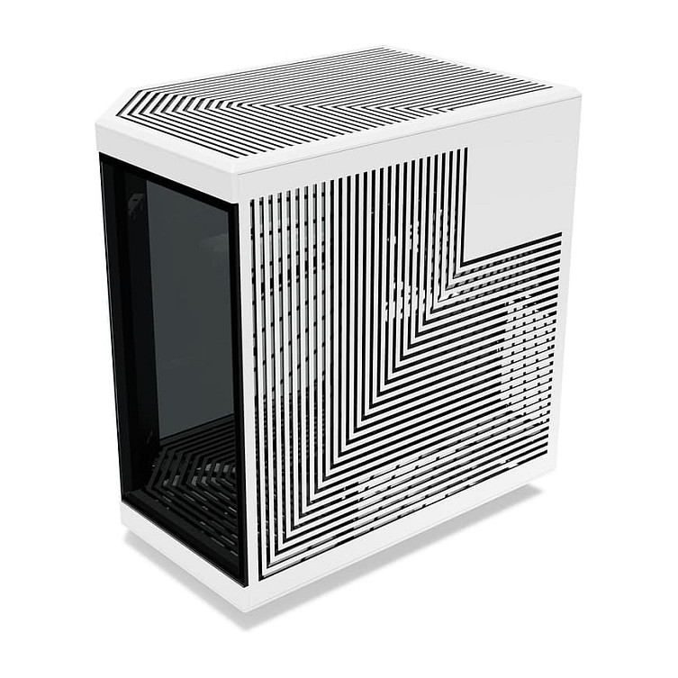 Kasë PC HYTE Y70 Touch Infinite / Midi Tower / E-ATX + ATX / 3x 120mm + 2x 140mm Fan Support / 14.9" Touchscreen / Tempered Glass - Bardhe/Zeze - 6