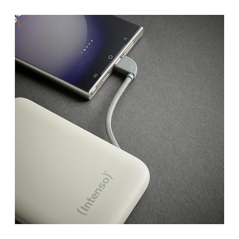 Powerbank Intenso S10000, 10000mAh, 20W, USB-C, Kabllo USB-C e Integruar, Power Delivery 3.0, LCD – Bezhë - 9