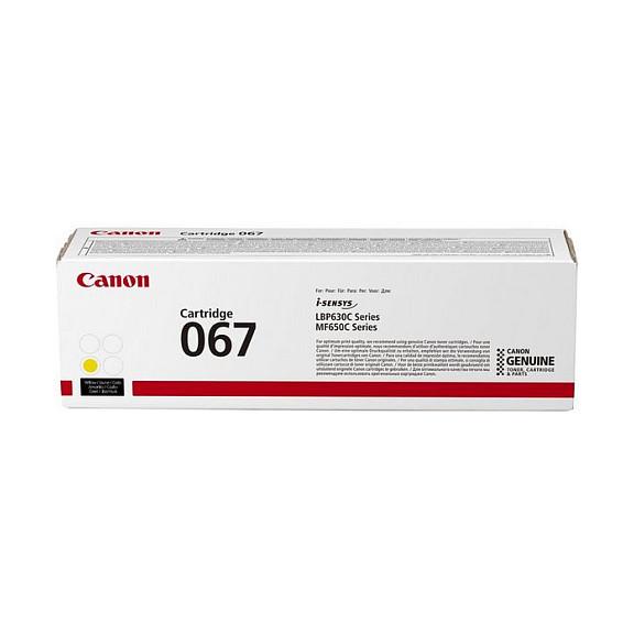 Toner Canon 067, 1,250 faqe - Verdhë