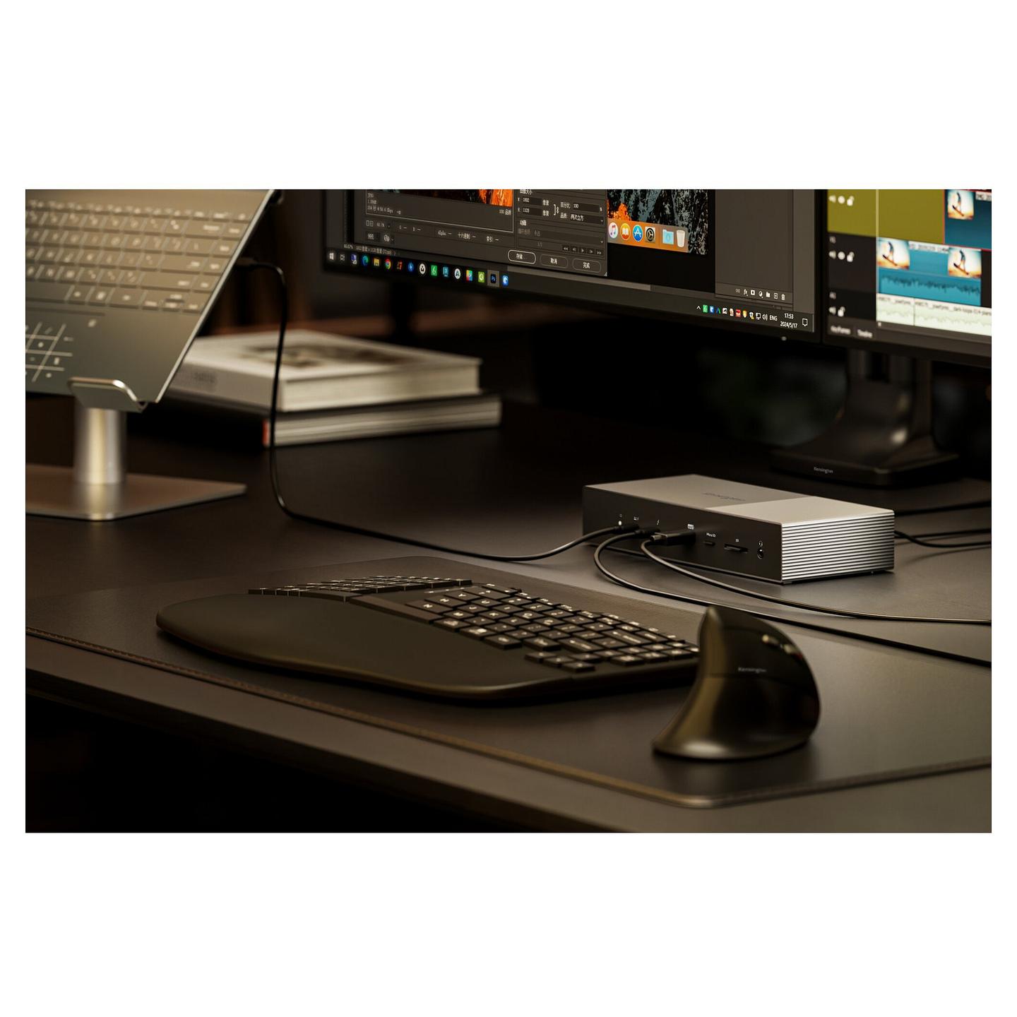 Docking Station Kensington SD5000T5 EQ, Thunderbolt 5, 3× Video, USB-A, USB-C, Gigabit Ethernet, SD, microSD, PD 140 W – Zezë, Gri - 11