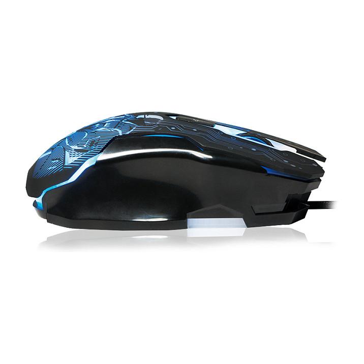 Maus Gaming LogiLink ID0137 / USB / Optik / 2400 DPI / 6 Butona / LED - Zezë/Blu - 7