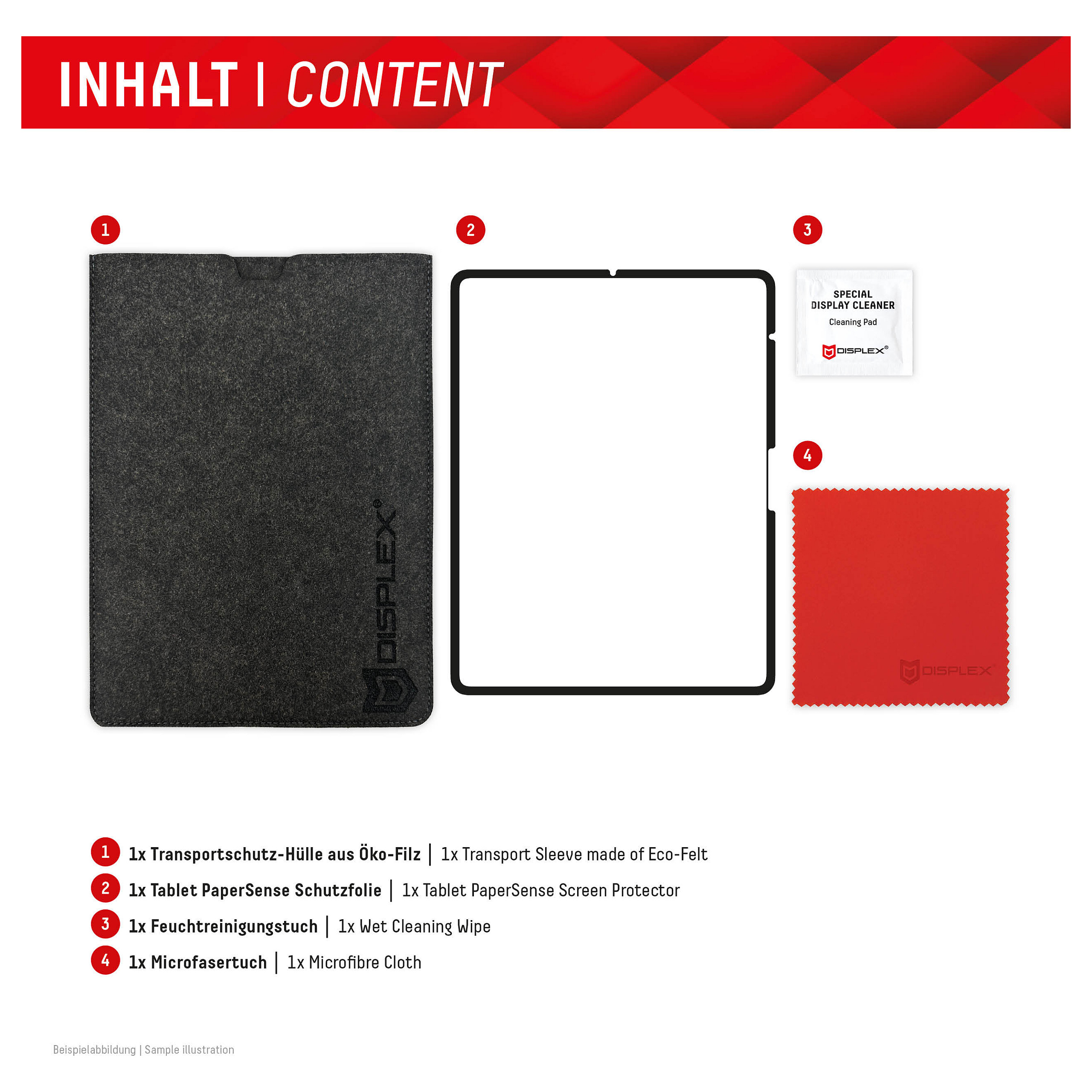 Mbrojtëse për ekran tablet Displex 01987 / iPad Pro 13" / iPad Air 13" / Film PaperSense 5H - Transparent - 10