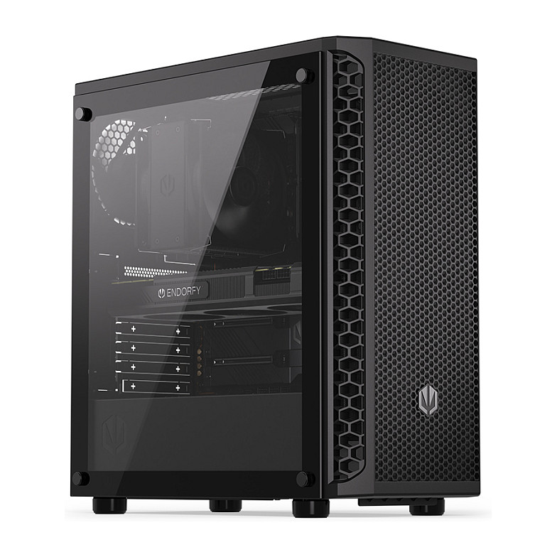 Kasë PC ENDORFY Signum 300 Air / Tower / ATX / 3x 120mm + 1x 120mm Fan / Tempered Glass - Zezë - 2