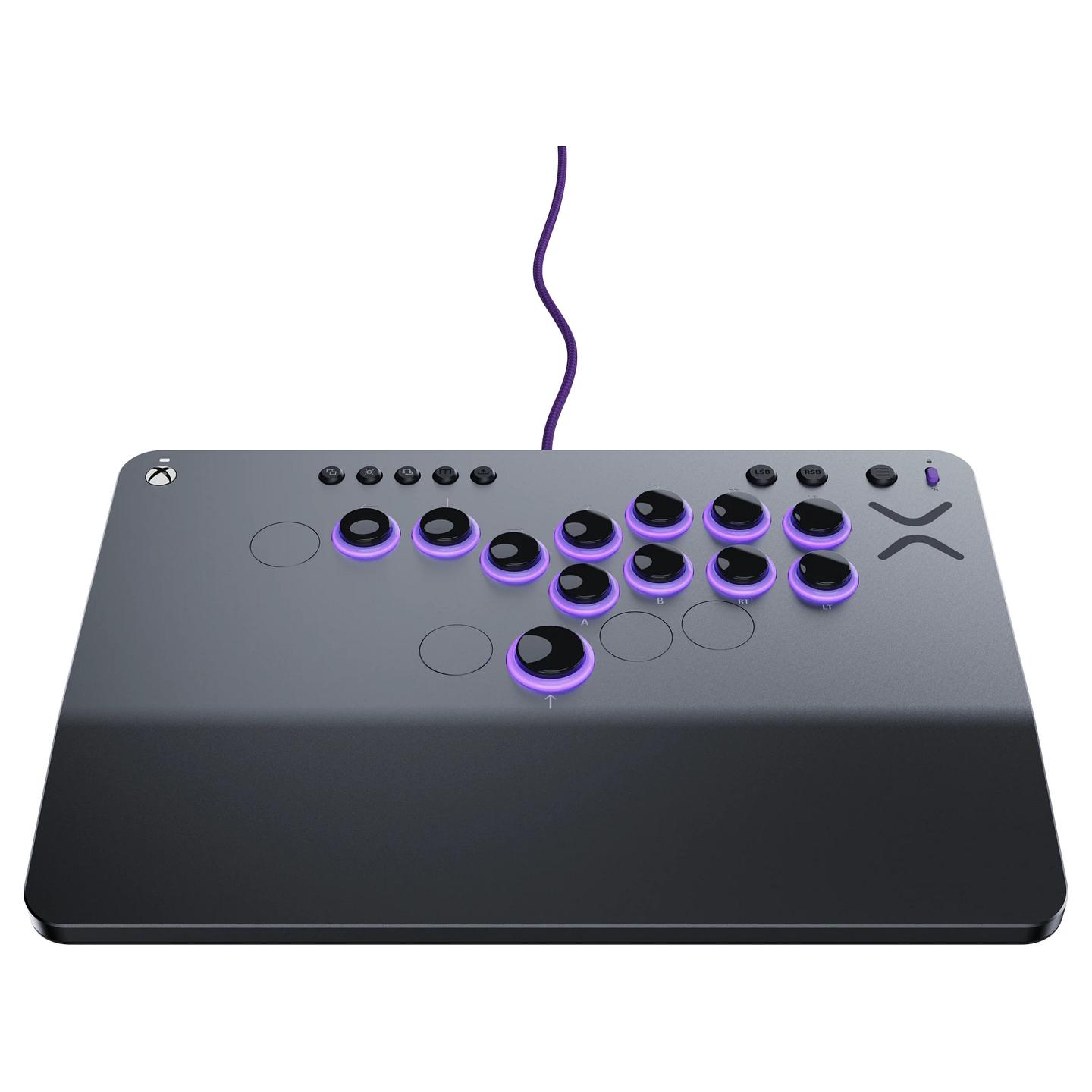 Kontroller për Xbox Turtle Beach Victrix Pro KO Fight Stick / Leverless / Wired / USB-C / 16 Butona / Cherry MX Speed Silver / Xbox Series X/S, Xbox One, PC – Gri - 3