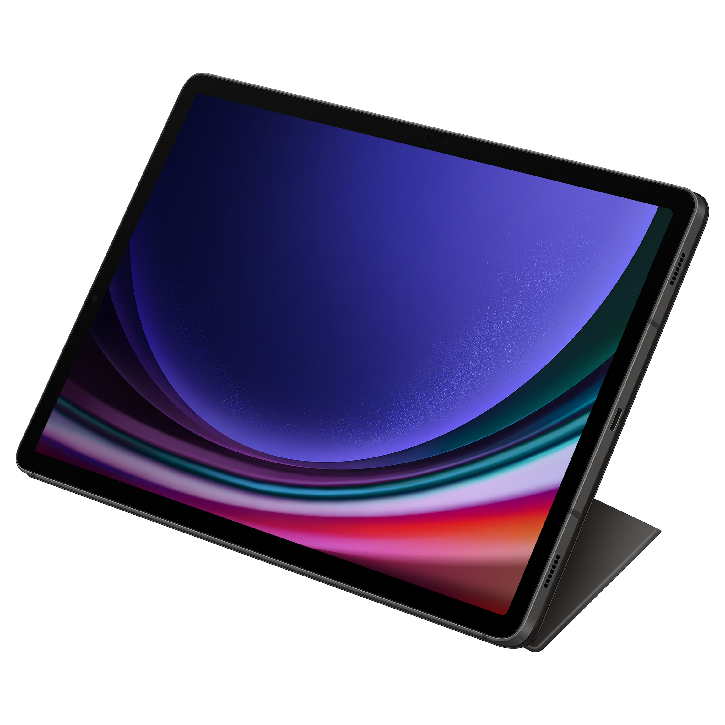 Case për Smart Book Samsung për Galaxy Tab S9 / 2 mënyra shikimi / Magnetik / Auto Wake & Sleep - Zezë - 9