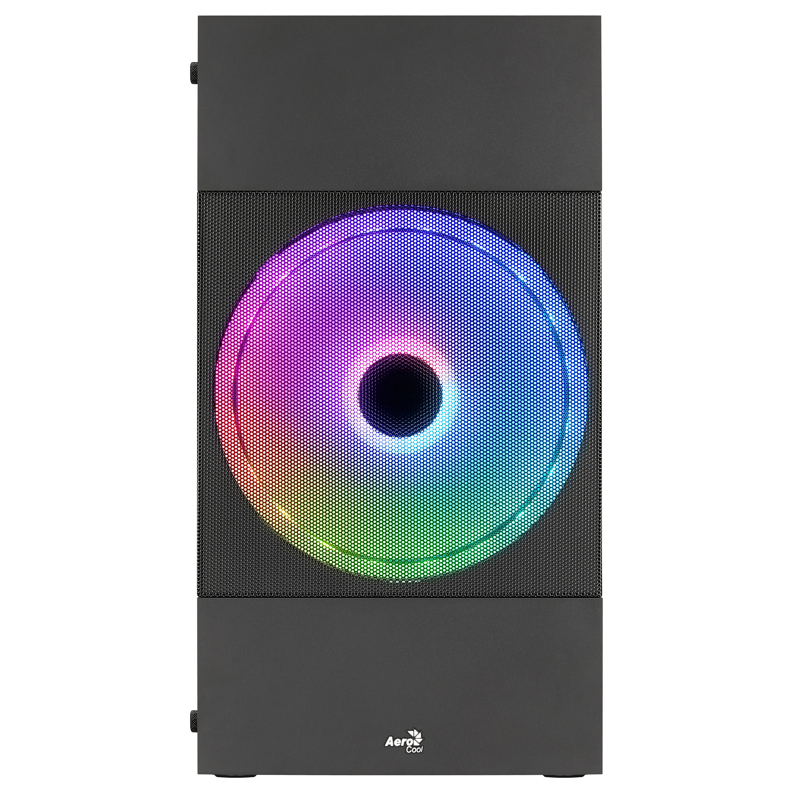 Kasë PC Aerocool Atomic Lite / Mini Tower / Micro-ATX + Mini-ITX / 1x 180mm + 1x 120mm Fan / Tempered Glass - Zezë - 2