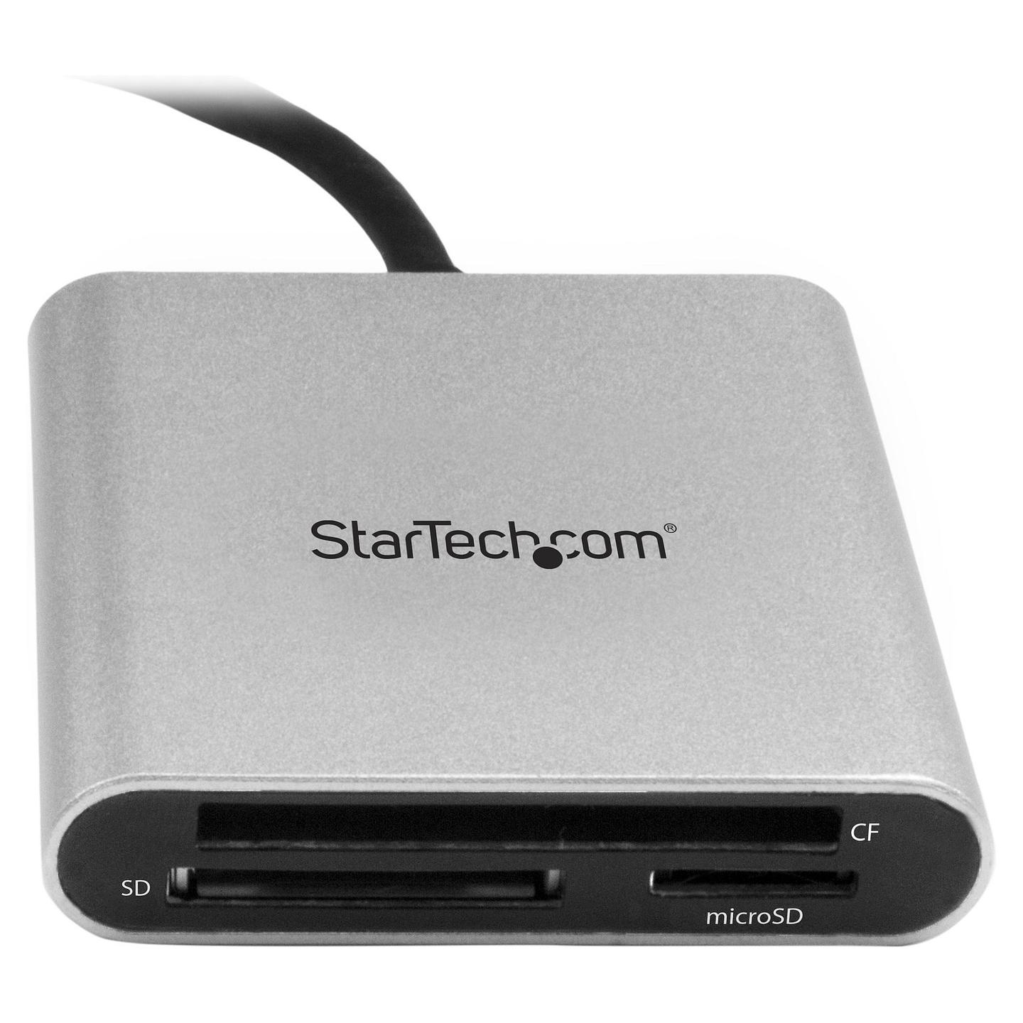 Lexues Kartelash StarTech.com FCREADU3C / SD / SDHC / SDXC / microSD / microSDHC / microSDXC / CF / MMC / USB 3.2 Gen 1 / USB-C / 5 Gbit/s - Zezë & Argjend - 3