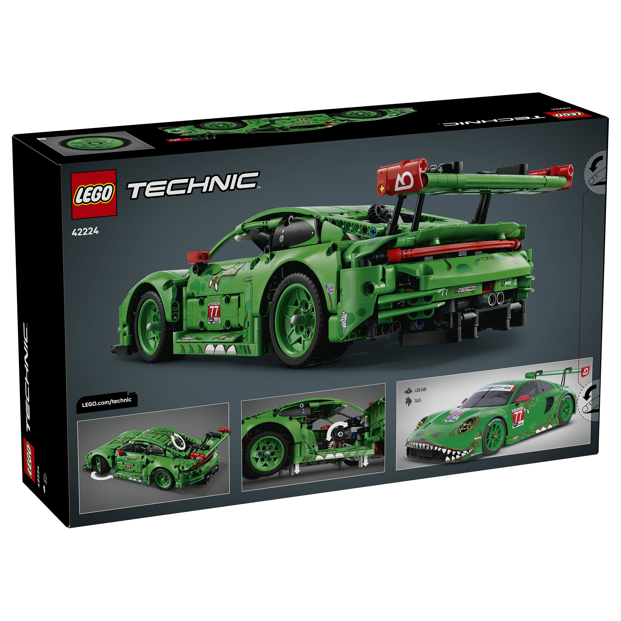 LEGO Technic Porsche 911 GT3 R REXY AO Racing Car 42224 - 13