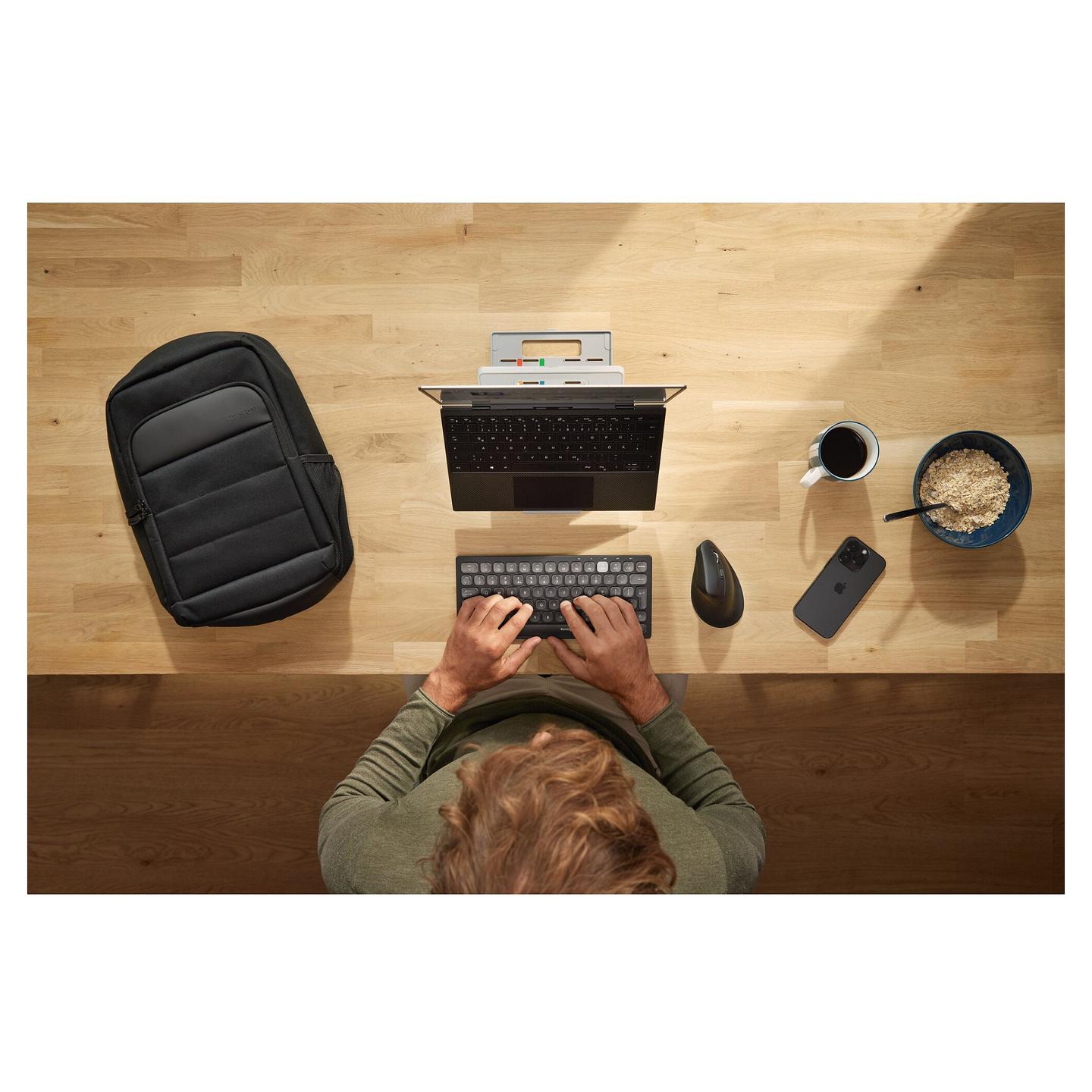 Maus pa Kabllo Kensington Pro Fit Ergo MY630 EQ / Vertikal / 2400 DPI / 6 Butona / Bluetooth / Wireless 2.4 GHz / USB-C - Zezë - 15