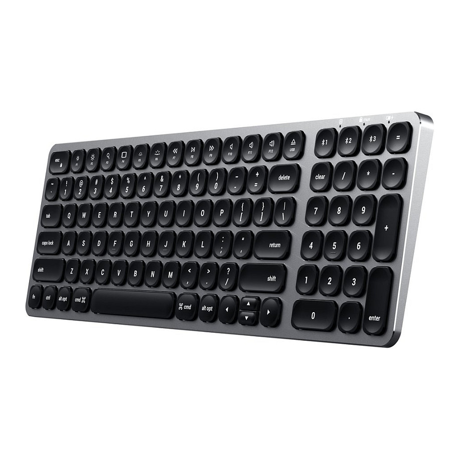 Tastierë Pa kabllo Satechi Aluminium BT Backlit / QWERTZ DE / Bluetooth 5.0 / NumPad / USB-C - Hiri - 2