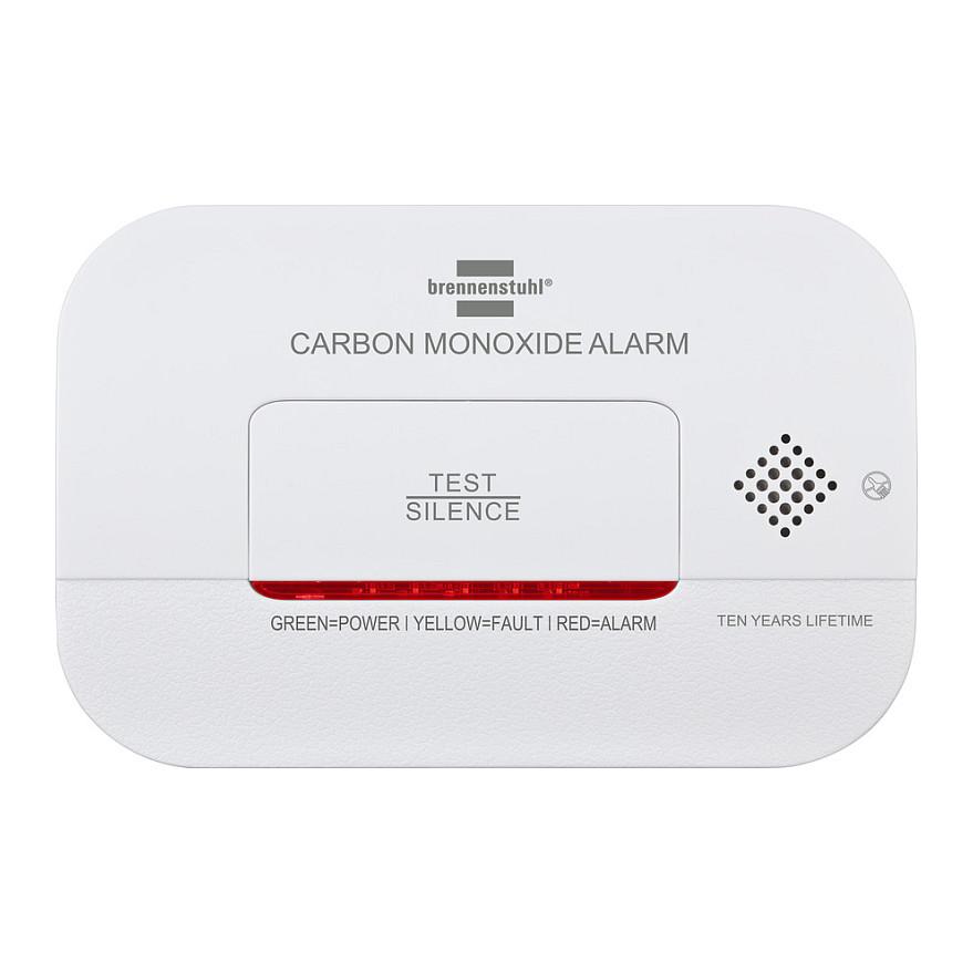 Detektor CO Brennenstuhl CM A 3030 / Sensor Elektrokimik / Alarm 85 dB / LED / 2x AA 1.5V / EN 50291 - Bardhë - 5
