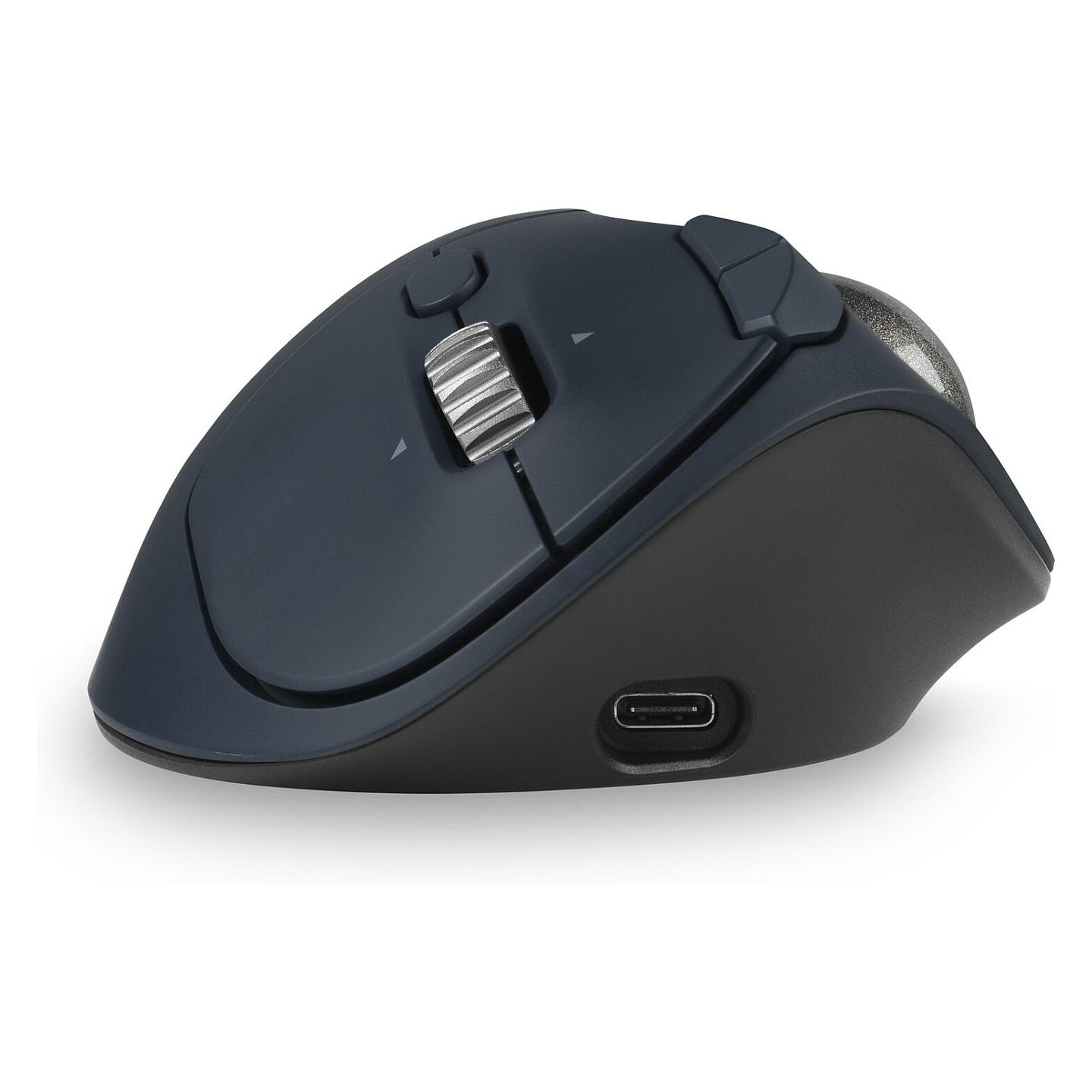 Maus pa kabllo Kensington Pro Fit Ergo TB550 / Trackball / 400–1600 DPI / Bluetooth & 2.4GHz / 7 Butona / USB-C - Zezë/Blu - 2