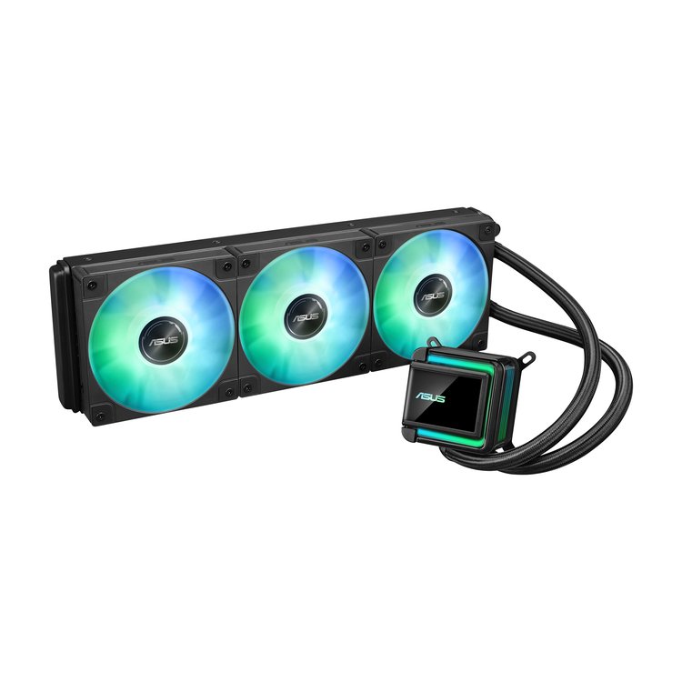 Ftohës për Procesor ASUS LC 360 ARGB / AIO Liquid Cooler / 360mm Radiator / 3×120mm ARGB PWM Fans – Zezë - 2