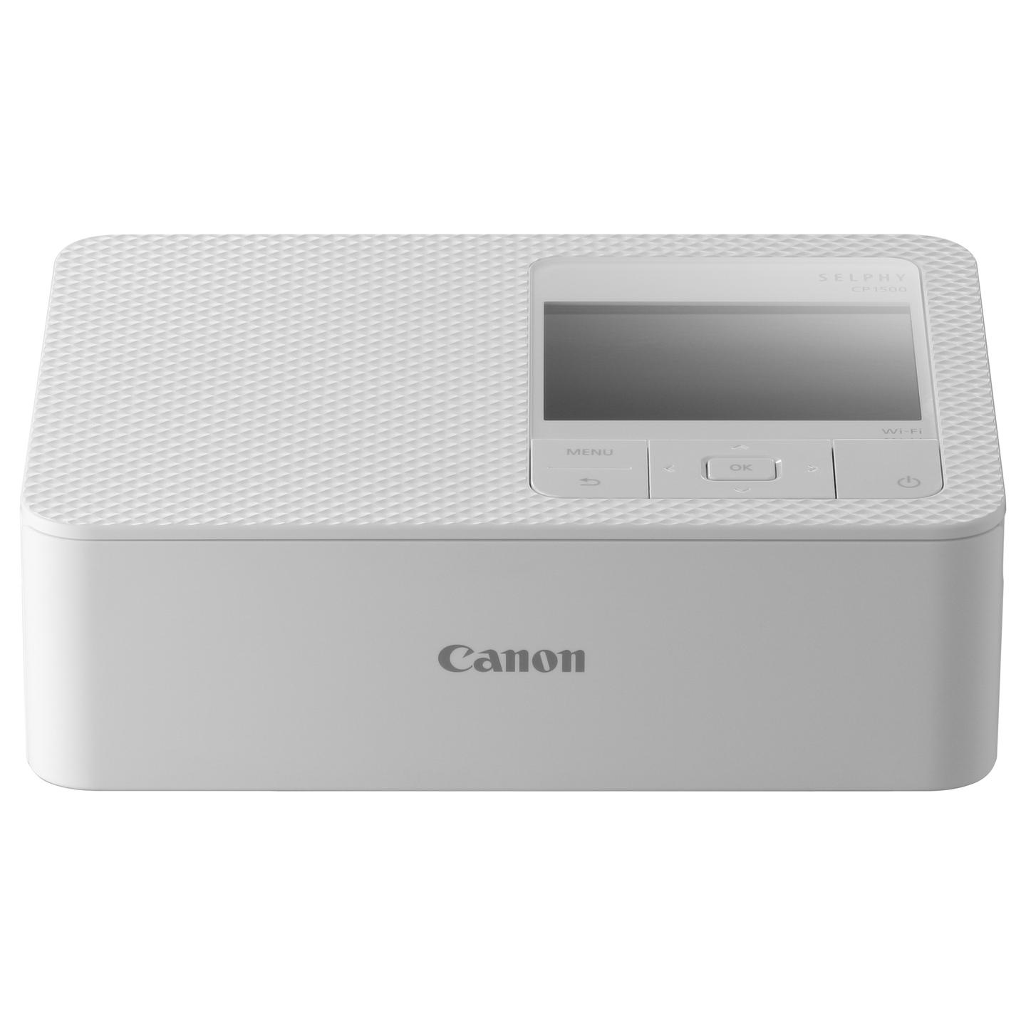 Printer për Foto Canon SELPHY CP1500, sublimim termik, 300 × 300 dpi, Wi-Fi, USB-C, ekran 3.5" - Bardhë