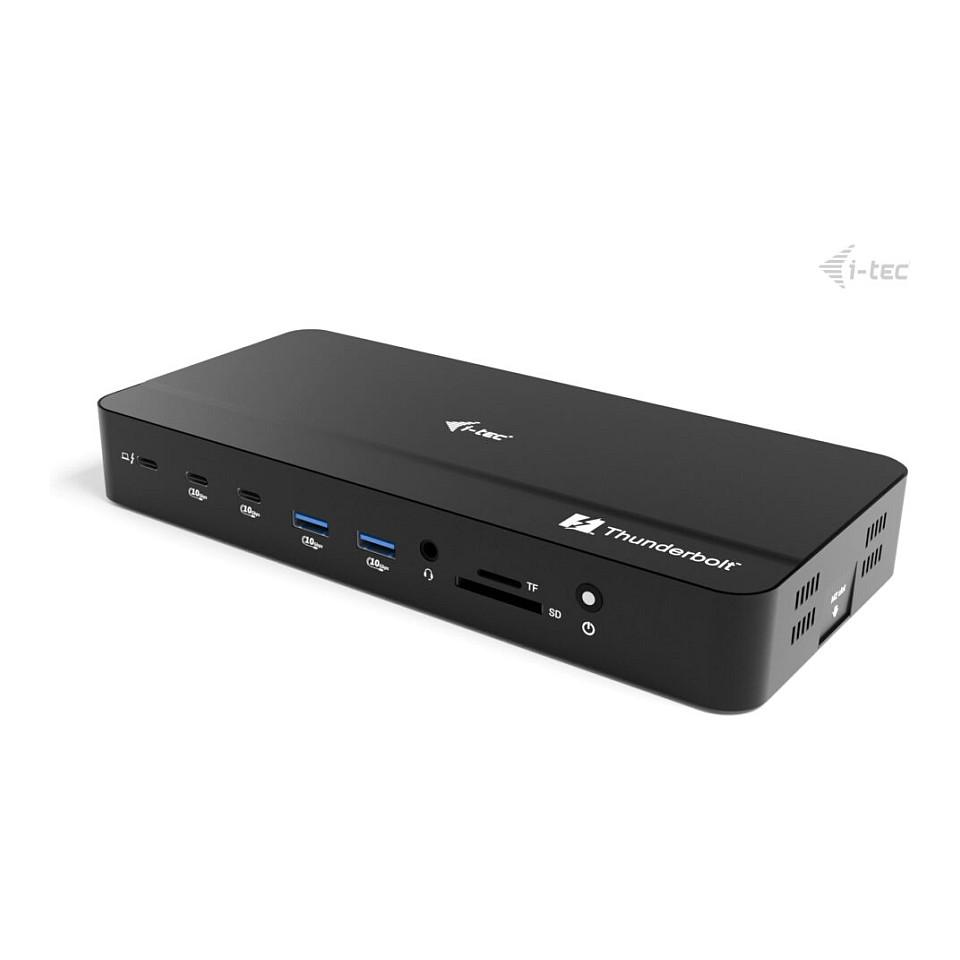 Docking Station i-tec TB5TRIPLEDOCKM2PD / 2x Thunderbolt 5 / 4x USB-A / 2x USB-C / DisplayPort / 2.5GbE / M.2 NVMe / SD-microSD / 140W PD – Zezë - 2