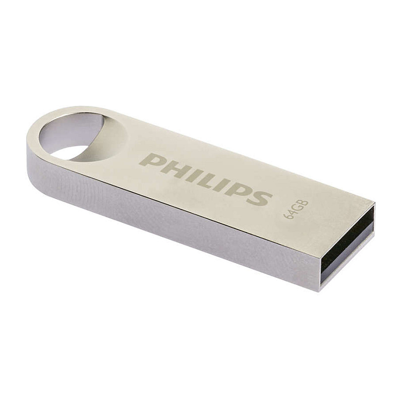 USB Flash Drive Philips Moon Edition 2.0 / 64GB / USB Type-A / USB 2.0 - Argjend - 2