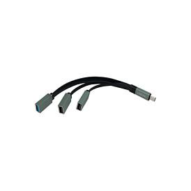 Splitter USB LogiLink UA0315 / USB-C / 3x USB-A / USB 3.2 Gen 1 / 5 Gbit/s - Zezë/Gjelbër - 2