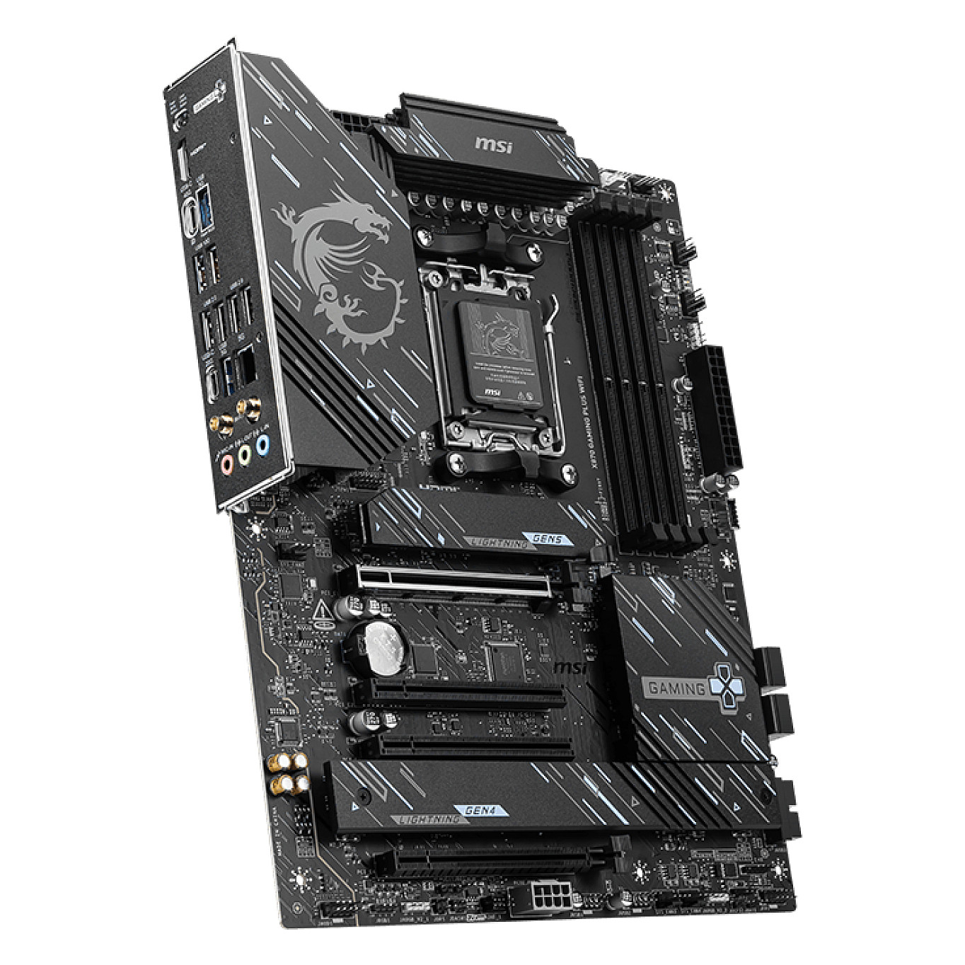 Pllakë Amë MSI X870 GAMING PLUS WIFI / AMD AM5 / X870 / DDR5 / ATX / Wi-Fi 7 / 5GbE LAN - 4