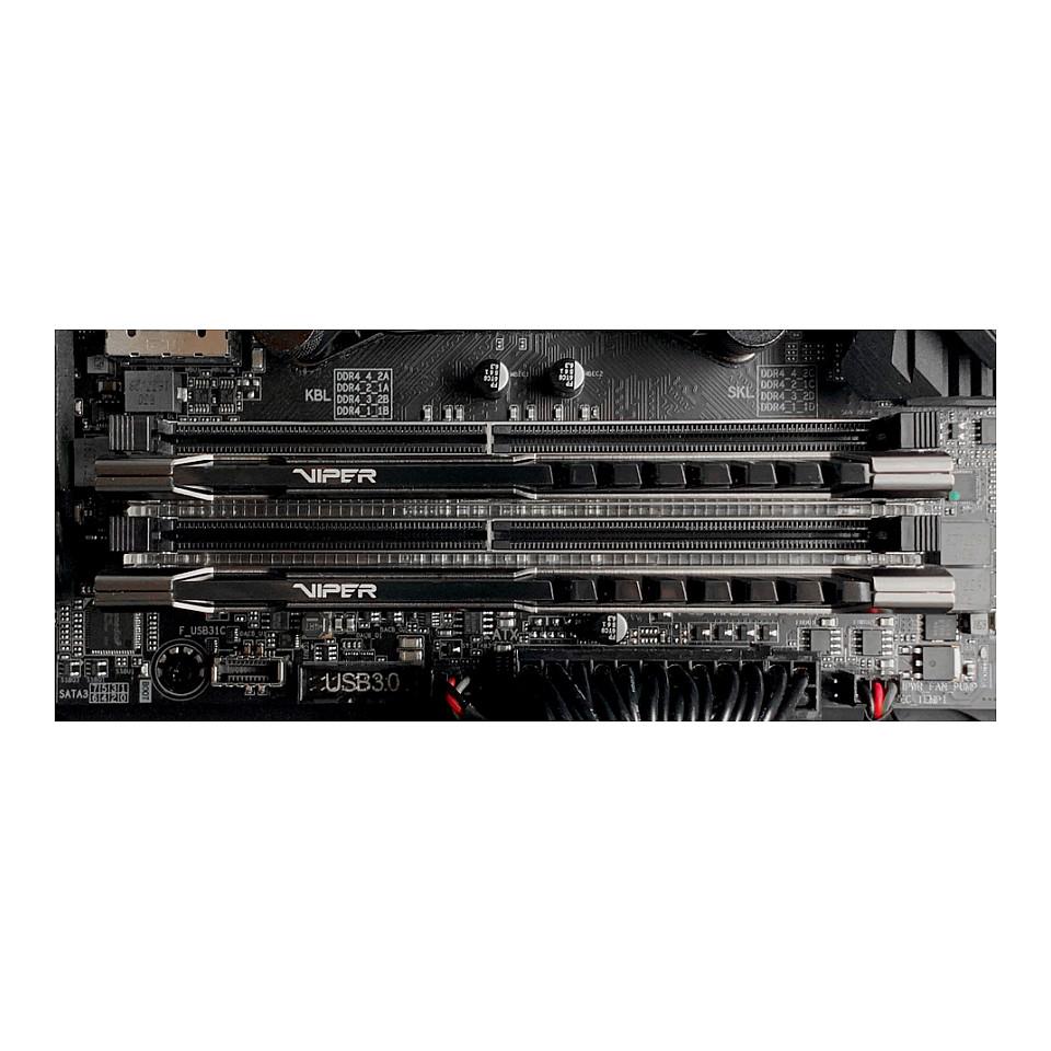 RAM Memorie DDR4 Patriot Viper Steel / 64GB / 2x32GB / DIMM / 3200MHz / CL16 / 1.35V / Non-ECC / Unbuffered / Me Heatsink - Gri e errët - 4
