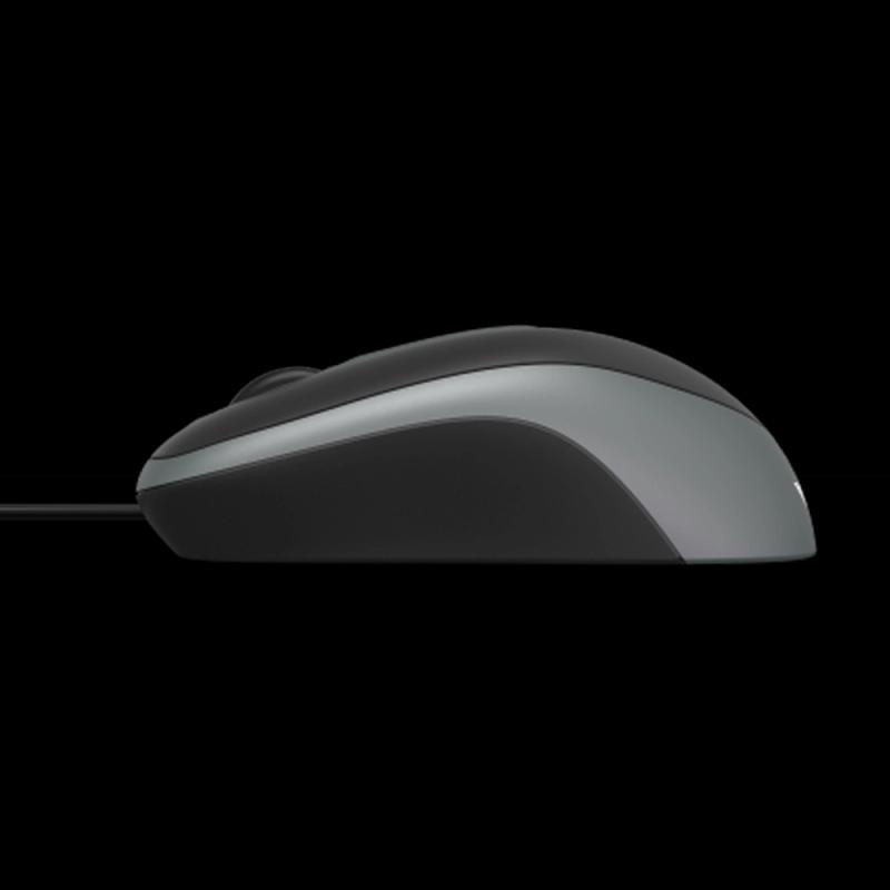 Maus me Kabllo Verbatim Desktop Optical, 1000DPI, 3 Butona, USB - Zezë/Argjend - 3
