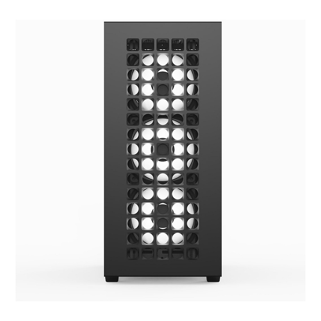 Kasë PC Aerocool D502A / Midi Tower / ATX / 3x 120mm ARGB Front Fan + 1x 120mm ARGB Rear Fan / 2.5"/3.5" HDD / Tempered Glass / USB-C - Zezë - 2