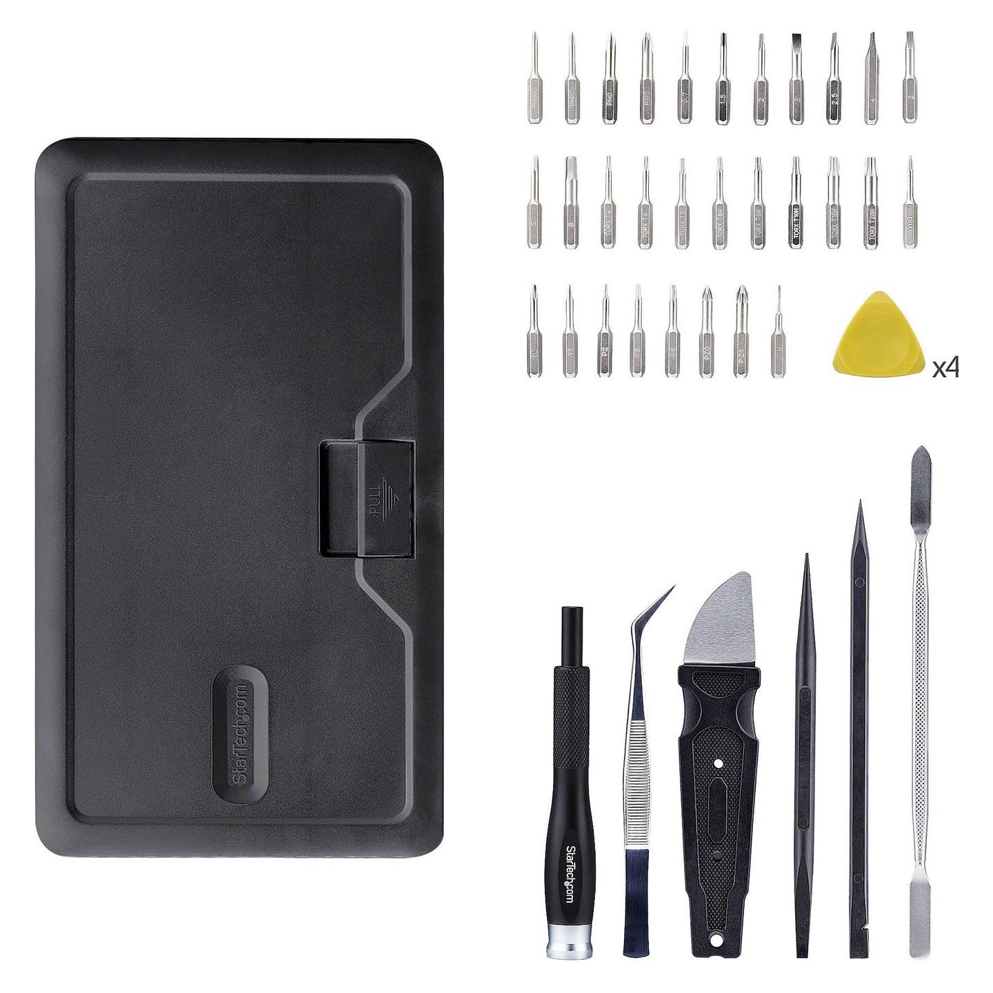 Set Veglash për Riparim StarTech.com LAPTOP-TOOL-KIT, 40 Pjesë, 30 Maja Precize - Zezë - 7