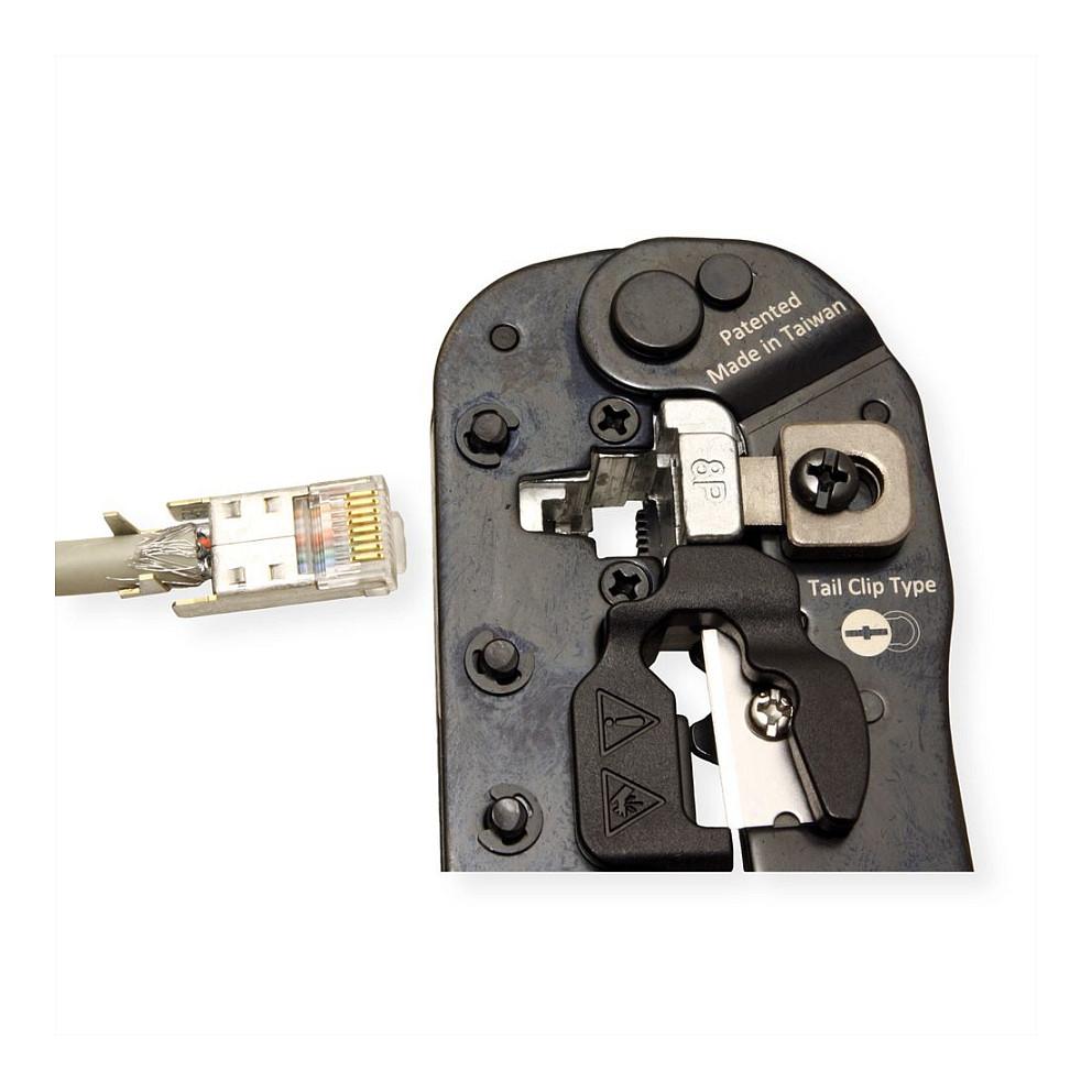 Pincë Krimpuese VALUE RJ45 8P8C, për Konektorë me ose pa Ekranizim - Kuqe, Zezë - 4
