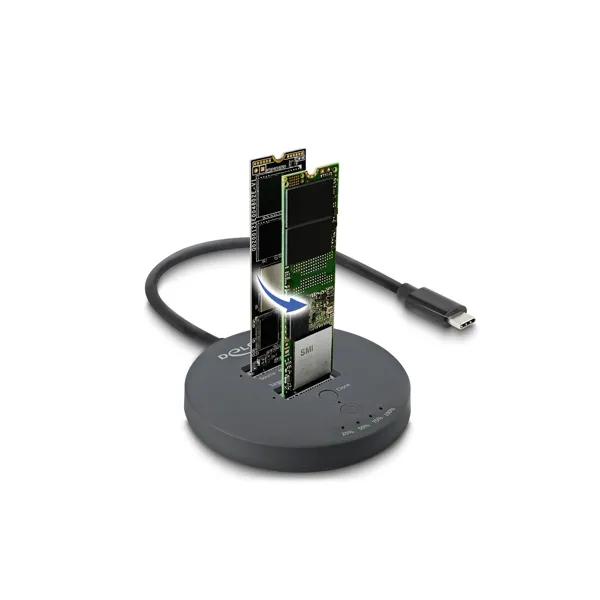Docking Station DeLOCK 64364 / 2x M.2 NVMe / USB-C 20Gbps / Klonim – Zezë - 2
