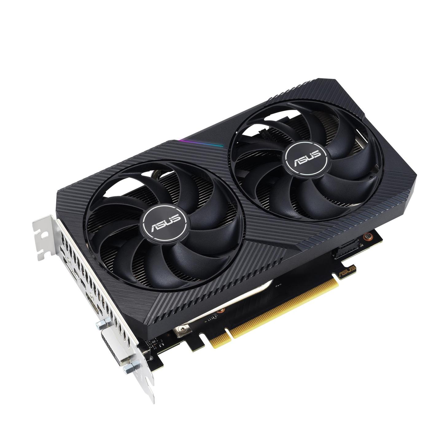 Kartelë Grafike ASUS Dual GeForce RTX 3050 V2 OC / 8GB GDDR6 / 128-bit / PCIe 4.0 / 1852MHz / HDMI 2.1 / DisplayPort 1.4a / DVI-D - 2