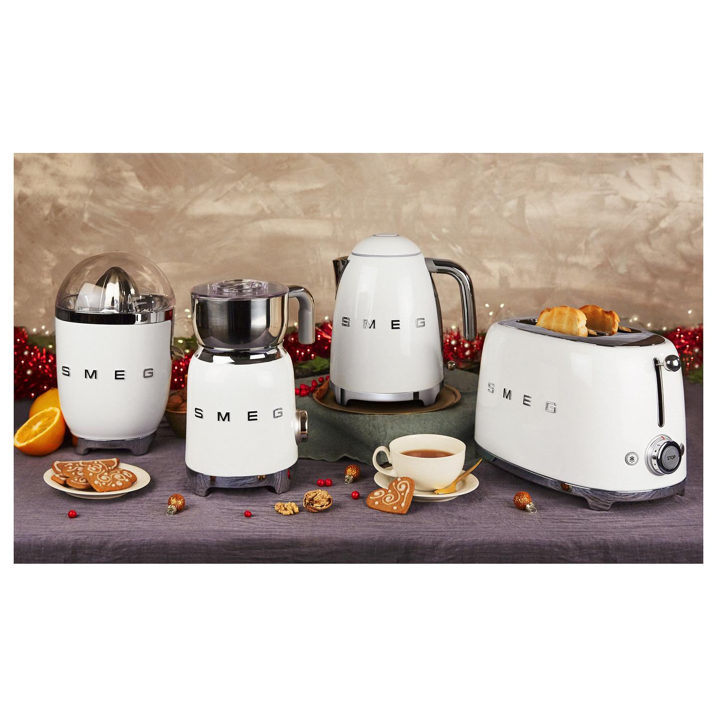 Çajnik Elektrik Smeg KLF03WHEU, 1.7L, 2400W, 360° – Bardhë - 5