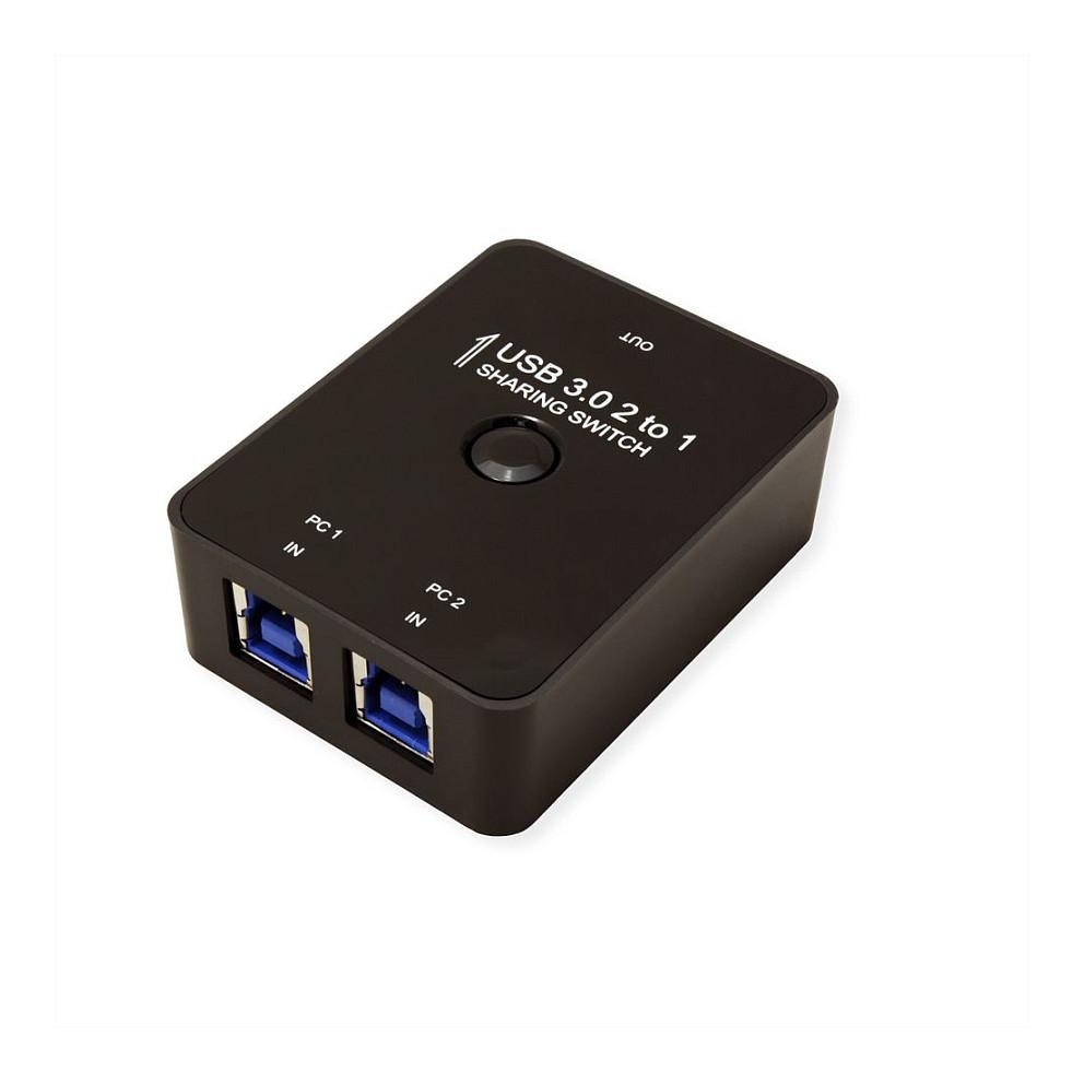 Switch USB VALUE 14.99.2015, USB 3.2 Gen 1, 2 porta, 5 Gbps - Zezë - 3
