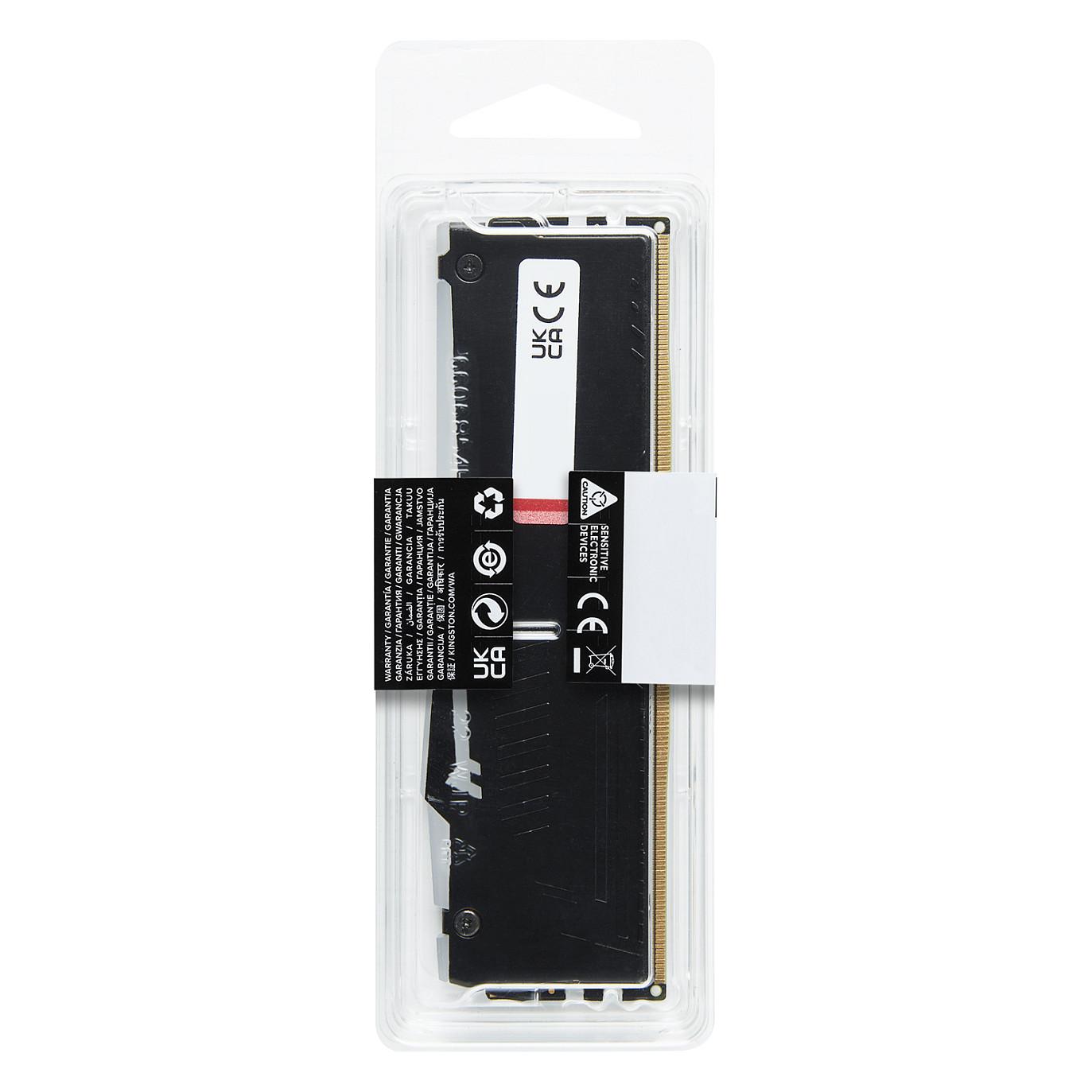 Memorie DDR5 Kingston FURY Beast RGB, 8GB, 5200MHz, CL40, 288-pin, 1.25V - Zezë - 6